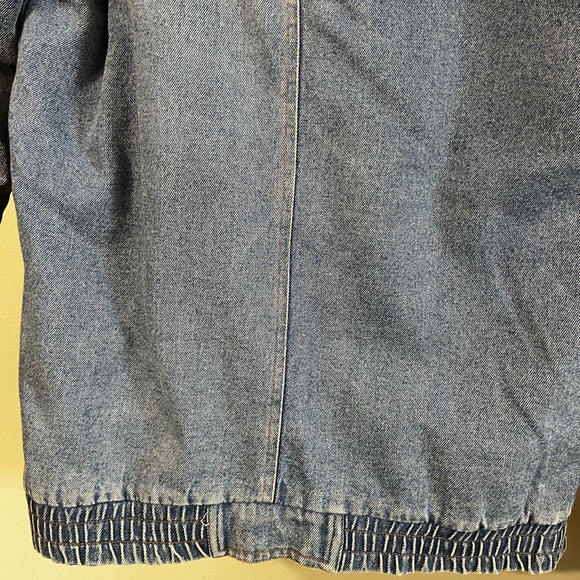 Vintage 80s 90s Two Twenty Denim Tapestry Jeans Coat Jacket Small - Picture 12 of 12